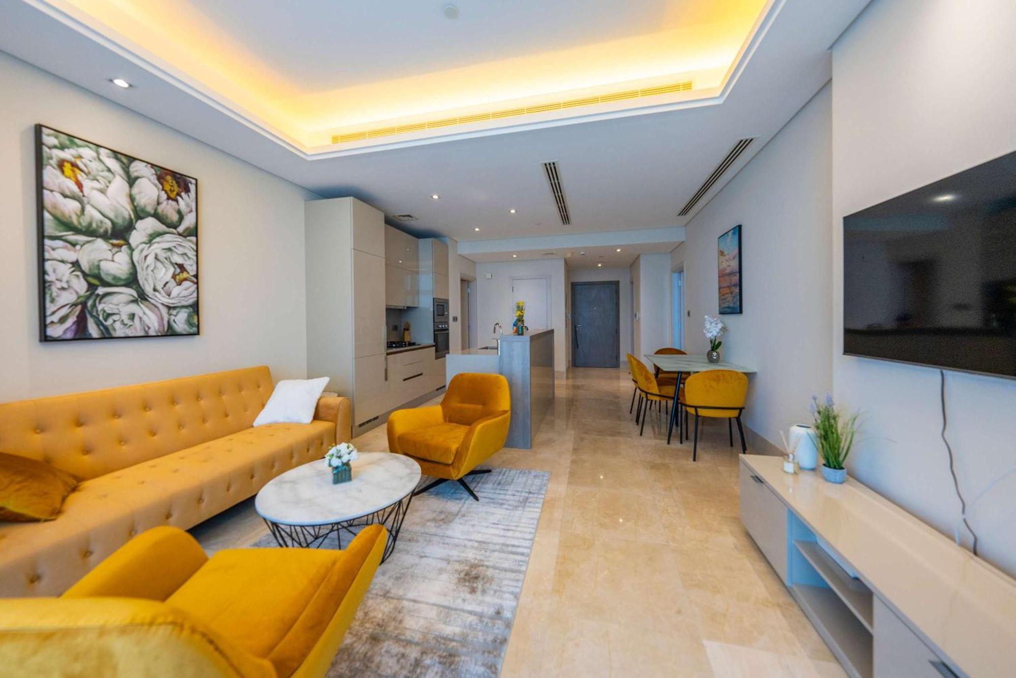 Spacious Beachfront 2 Bedroom Apartment - The 8 Dubai Eksteriør bilde