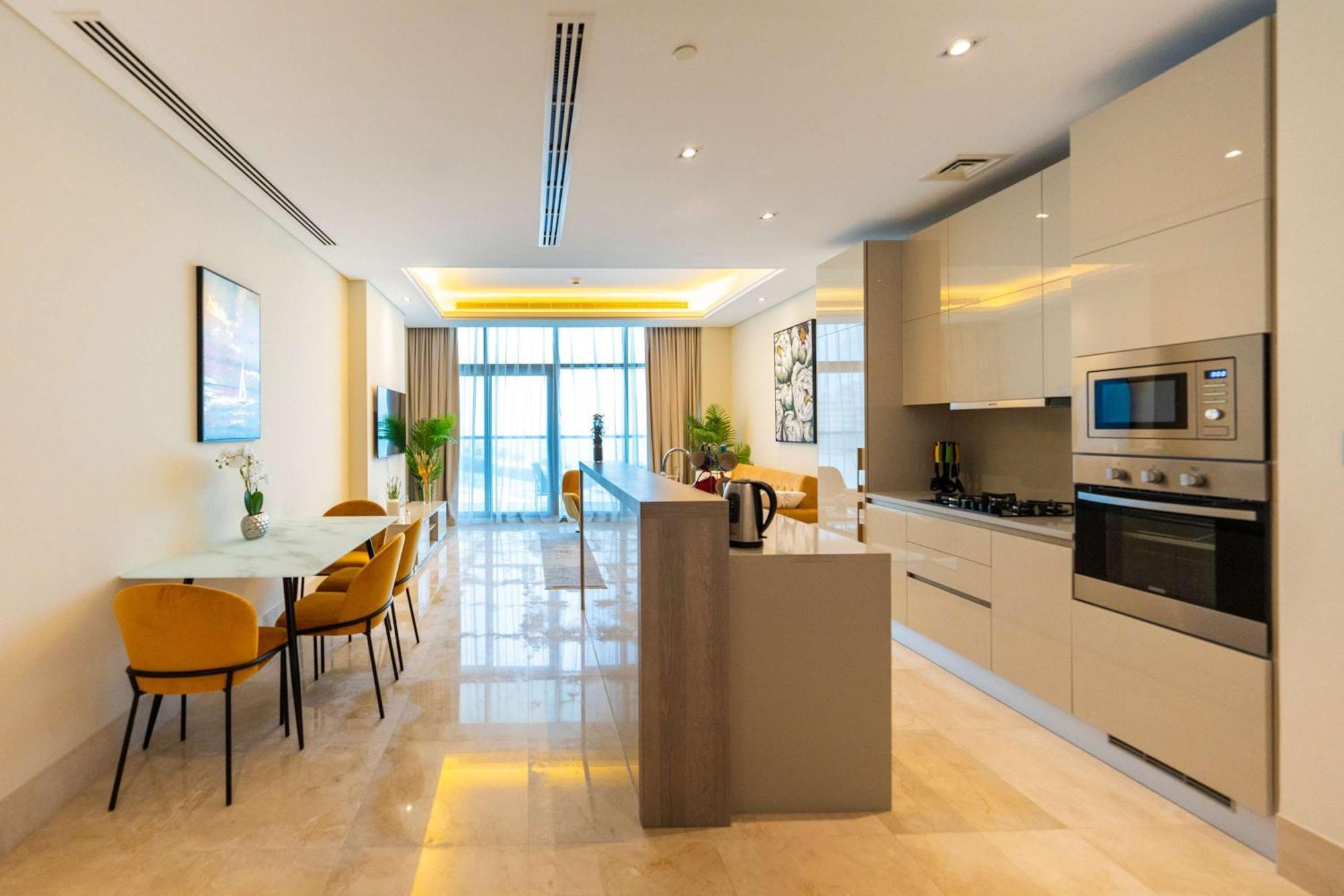 Spacious Beachfront 2 Bedroom Apartment - The 8 Dubai Eksteriør bilde